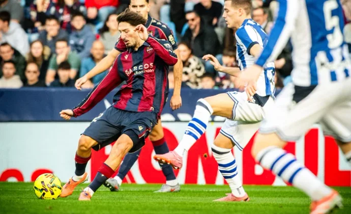 Jornada 17: Levante 1-1 Real Sociedad. Estadísticas y puntos fantasy