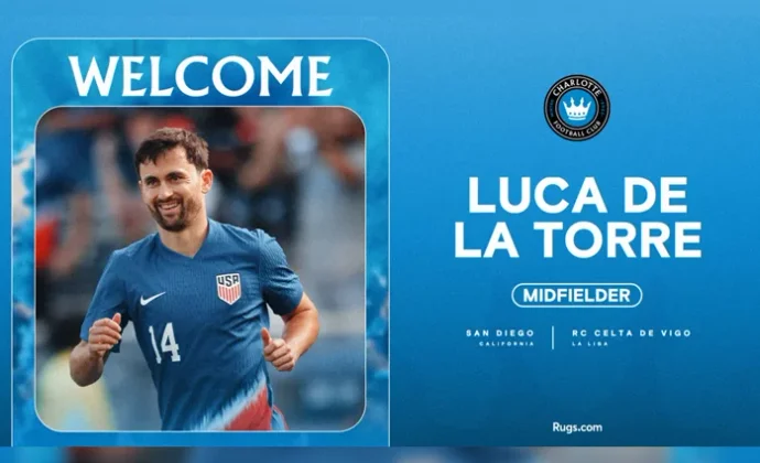 Celta y Charlotte FC cierran el traspaso de Luca de la Torre