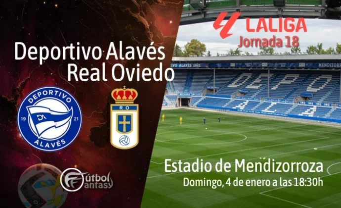 Alineaciones probables y previa fantasy del Alavés - Real Oviedo