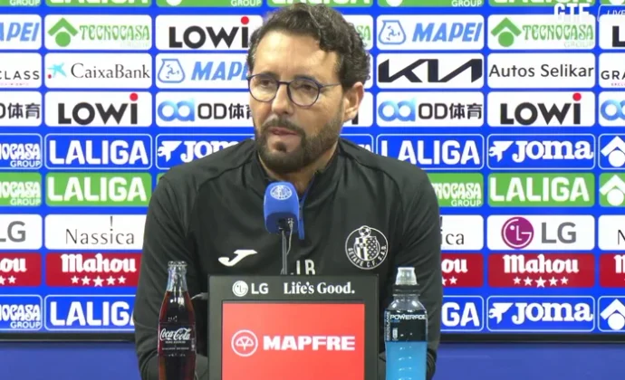 Bordalás lamenta la baja de Mayoral, pide refuerzos, habla de la cantera y del Rayo