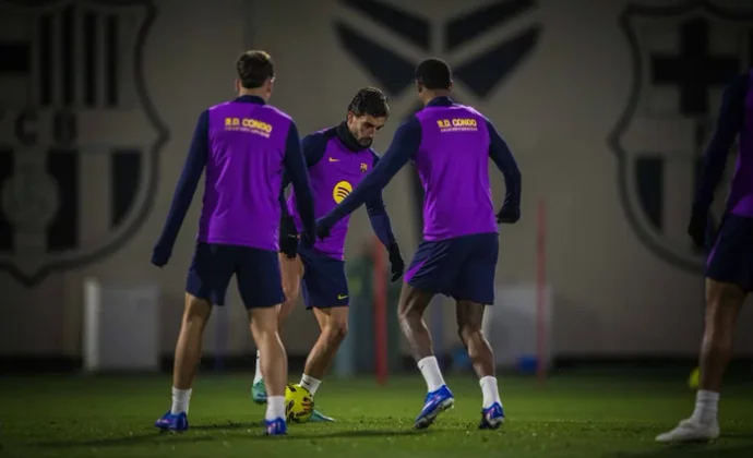 Lamine Yamal se pierde la primera sesión del año por resaca