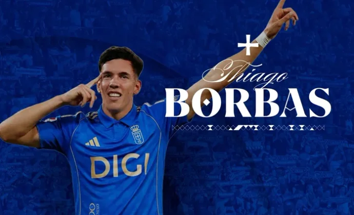Thiago Borbas es oficialmente nuevo jugador del Real Oviedo