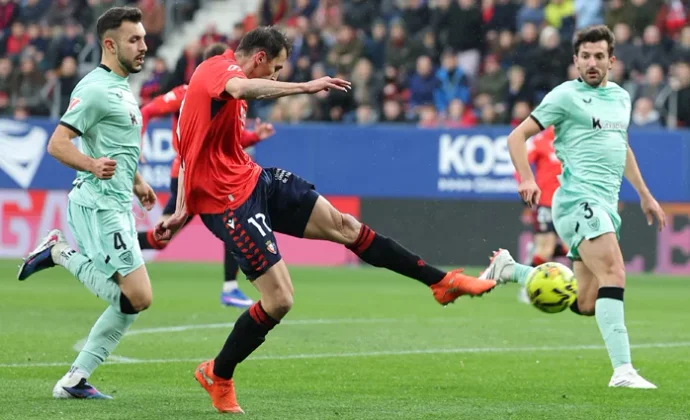 Jornada 18: Osasuna 1-1 Athletic. Estadísticas y puntos fantasy