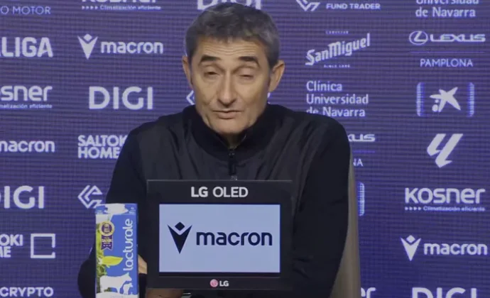 Valverde analiza el empate, explica los cambios y habla de Guruzeta e Izeta