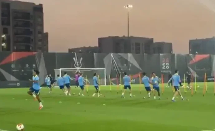 Lamine Yamal, baja en el entrenamiento de este martes en Arabia