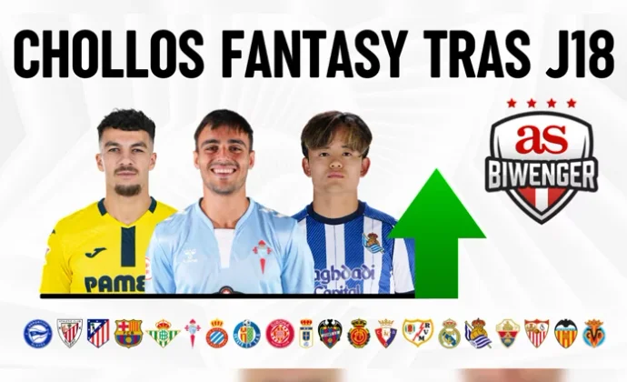 Los Mejores Fichajes y Chollos Fantasy en Biwenger tras la jornada 18, por Scouting BWG