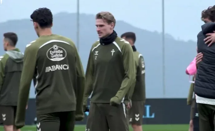 Starfelt recibe el alta. Domínguez y Ristic completan la sesión