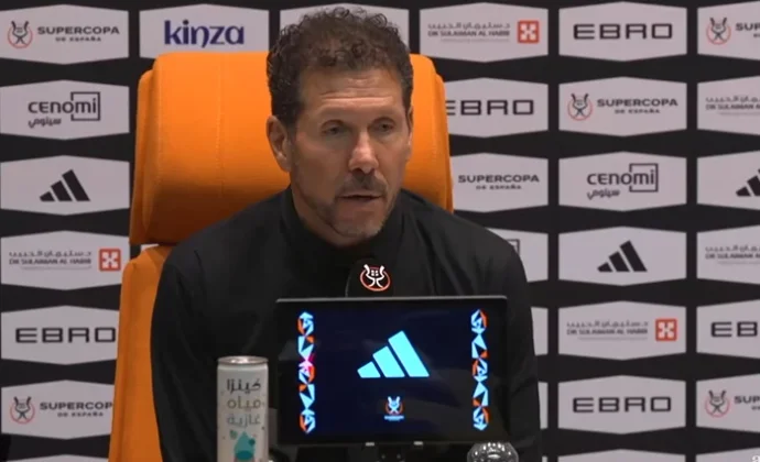 Simeone analiza la derrota y evita hablar de Vinicius