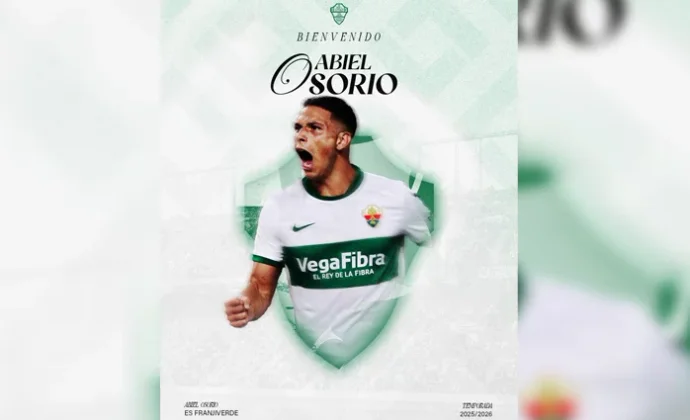 El Elche hace oficial el fichaje de Abiel Osorio y su cesión a Defensa y Justicia