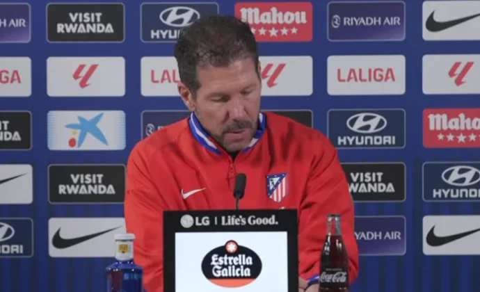 Simeone habla de Almada, Giménez, Pubill, la Copa, el Deportivo y pide disculpas a Vinicius y Florentino