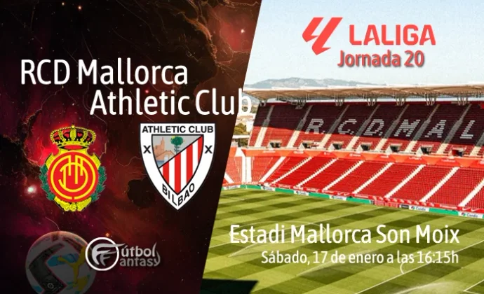 Alineaciones probables y previa fantasy del Mallorca - Athletic