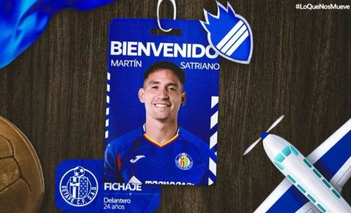 Oficial: Martín Satriano refuerza el ataque del Getafe CF