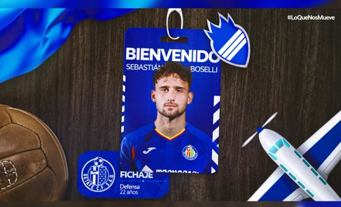 Sebastián Boselli es oficialmente nuevo jugador del Getafe