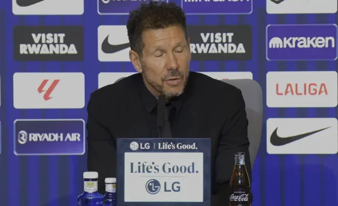 Simeone analiza el triunfo y habla de Alvarez, Sorloth y el mercado