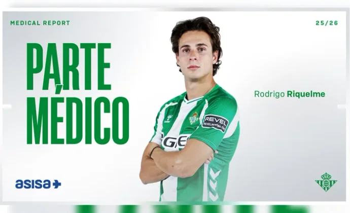 Parte médico oficial de Rodrigo Riquelme y periodo mínimo de baja
