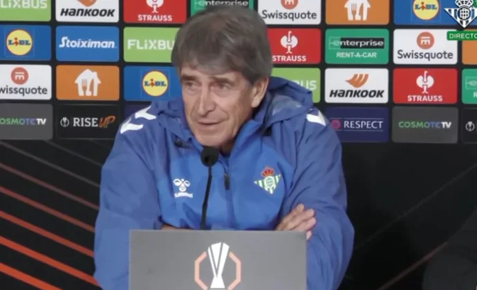 Pellegrini habla de Abde, el partido contra el PAOK y evita referirse a Bakambu y el mercado
