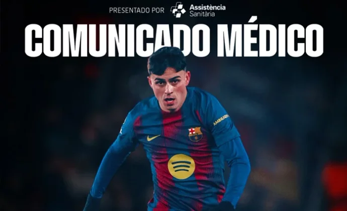 Parte médico oficial de Pedri y periodo estimado de baja