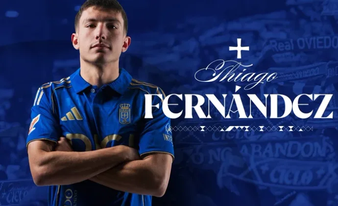 Thiago Fernández es oficialmente nuevo jugador del Real Oviedo, cedido por el Villarreal