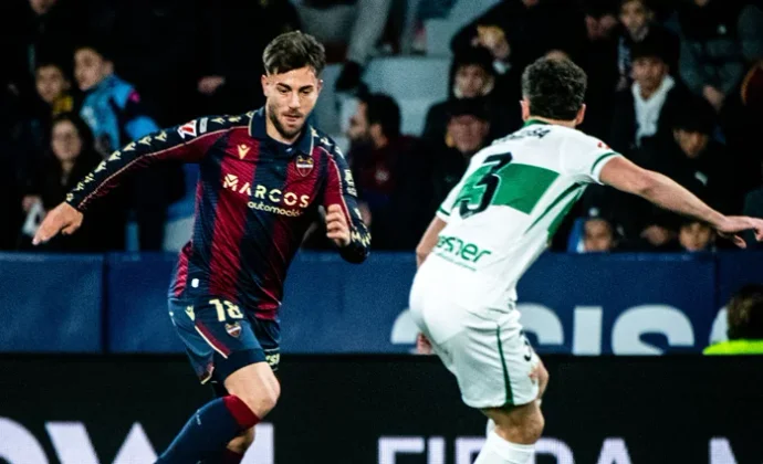 Jornada 21: Levante 3-2 Elche. Estadísticas y puntos fantasy