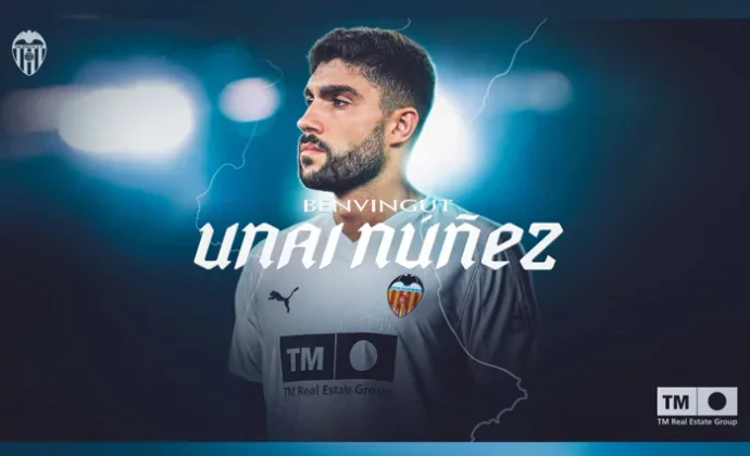 Unai Núñez es oficialmente nuevo jugador del Valencia
