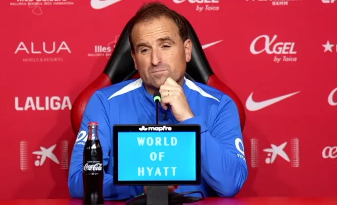 Arrasate, sobre las bajas, Raíllo, Kalumba, Raíllo, Mascarell, Muriqi, Darder, Virgili, la alineación y el Atlético