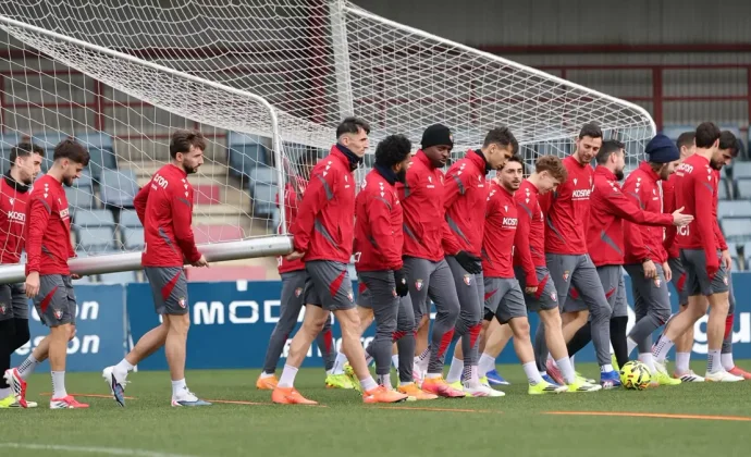 Osasuna retoma los entrenamientos con Aimar Oroz al margen