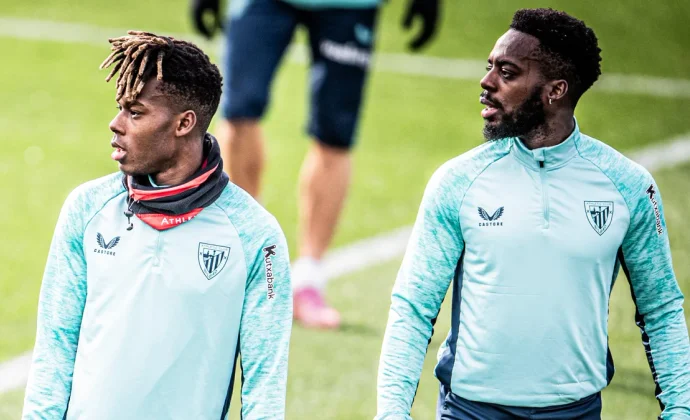 Iñaki Williams se prueba con el grupo en una sesión sin Vivian, Paredes ni Yuri