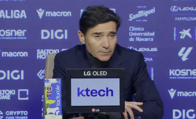 Marcelino analiza el empate y habla de los goles encajados, los ajustes tácticos y Gerard