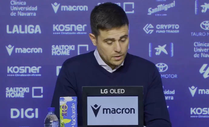 Lisci analiza el empate y habla de Aimar Oroz, Budimir, Víctor Muñoz y la gestión táctica y de los cambios