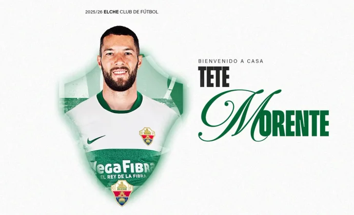 El Elche hace oficial el regreso de Tete Morente