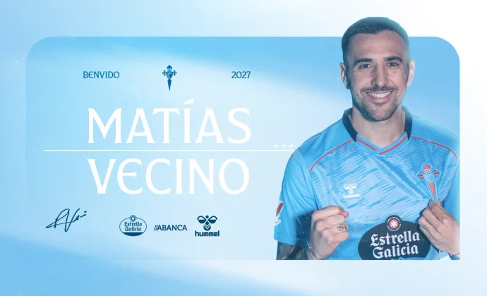 Matías Vecino es oficialmente nuevo jugador del Celta