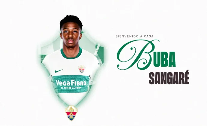 El Elche hace oficial el fichaje de Buba Sangaré, cedido por la Roma