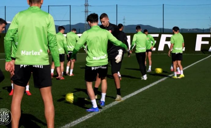 Fran Beltrán, baja destacada en la vuelta al trabajo del Girona