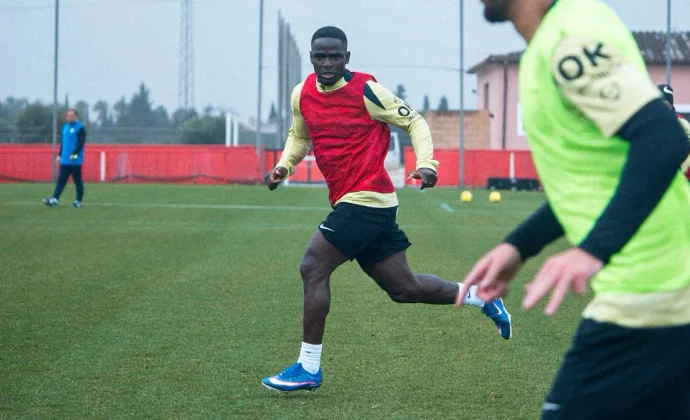 Luvumbo y Jan Salas, novedades en el entrenamiento del miércoles