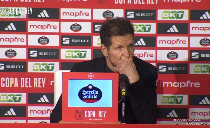 Simeone celebra el triunfo y habla de Lookman, Barrios, Mendoza, Alvarez y Obed