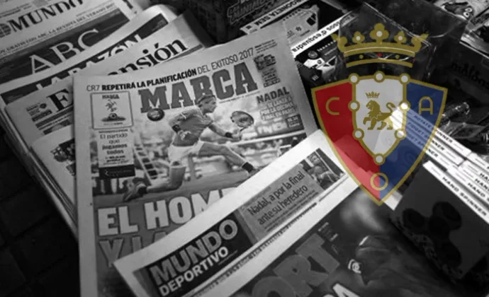 Las alineaciones probables de Osasuna para la jornada 24 según la prensa especializada