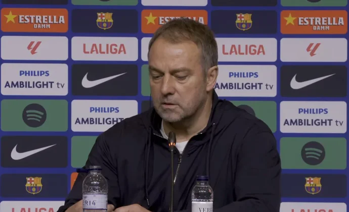 Flick celebra el triunfo y habla de Bernal, Tommy, Yamal, Casadó y De Jong