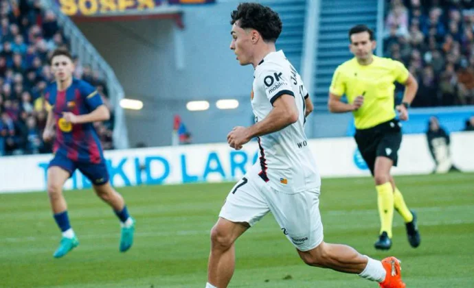 Jan Virgili fue sustituido en el 60 por calambres en los isquiotibiales