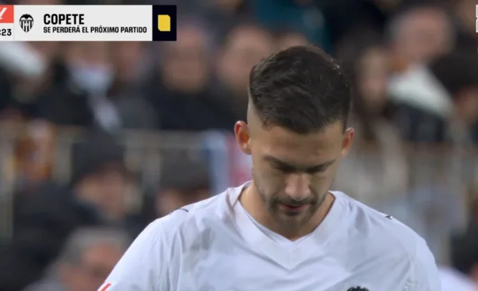 Copete ve su quinta tarjeta amarilla y se pierde el derbi