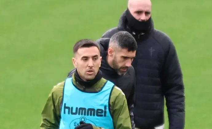 Álvaro Núñez, única baja en la sesión previa antes de viajar a Cornellà