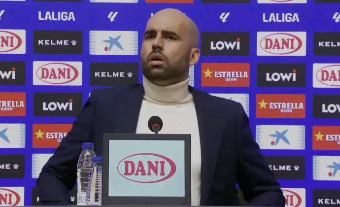 Giráldez analiza el empate, la polémica arbitral y habla de Jutglà, Vecino y Fer López