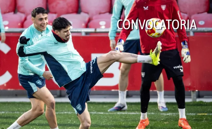 Nico Williams, con nuevas molestias y Vivian, bajas en la convocatoria. Vuelven Sancet y Yuri