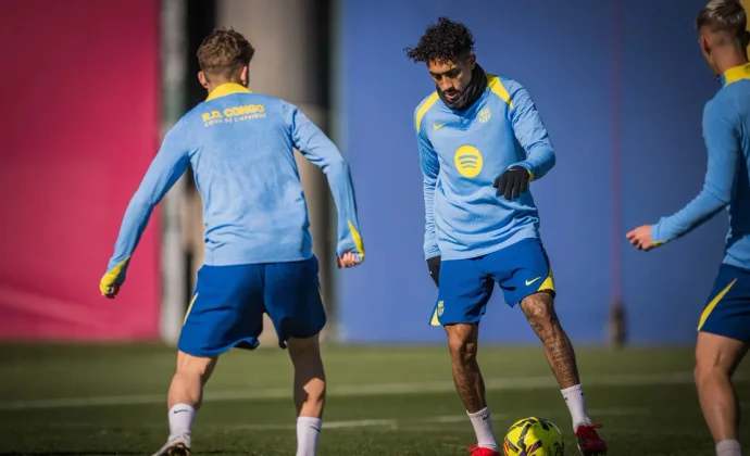 Raphinha completa la última sesión y Rashford está descartado