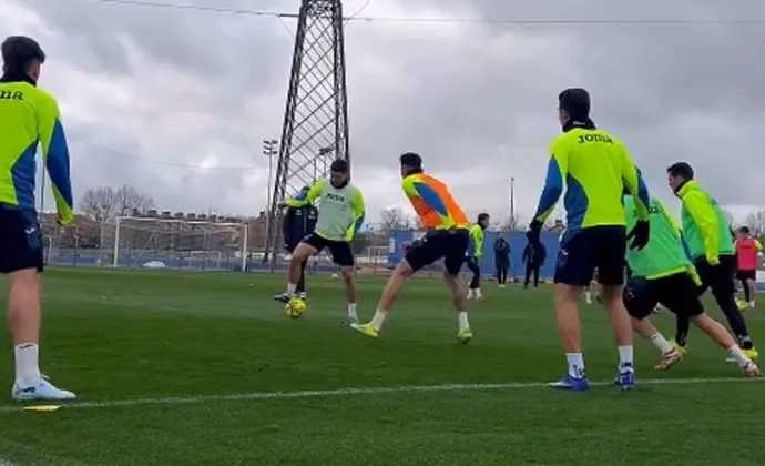 Sesión de trabajo físico todavía sin Mayoral