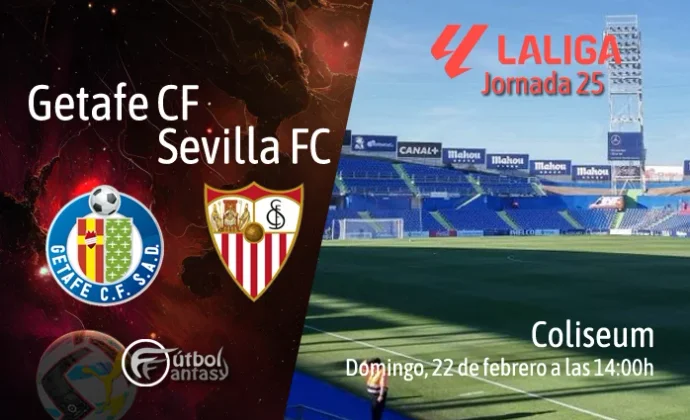 Alineaciones probables y previa fantasy del Getafe - Sevilla