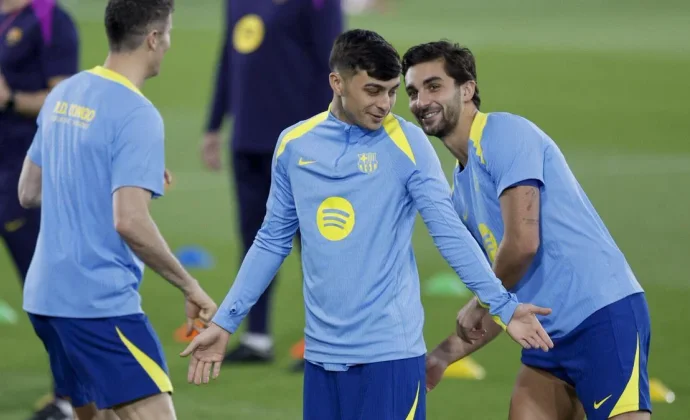 Eric García y Rashford entrenan con normalidad. Pedri inicia su incorporación progresiva