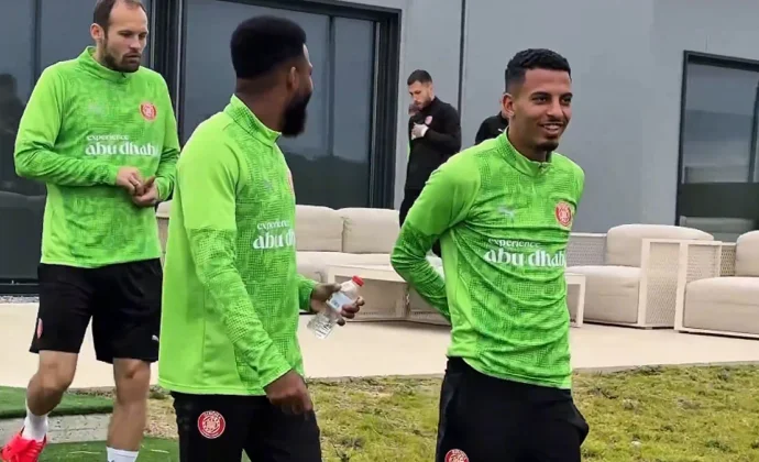 Ounahi sigue integrado con el grupo en la vuelta al trabajo del Girona