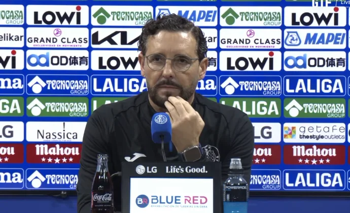 Bordalás, sobre Mayoral, Djené, Satriano, Luis Vázquez, Zaïd Romero, Juan Iglesias, Birmancevic y el Sevilla