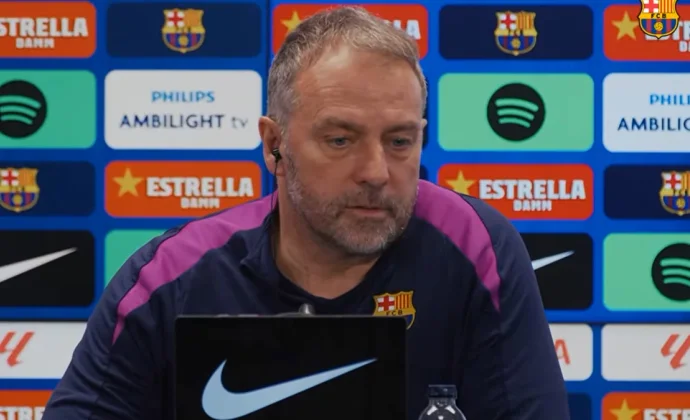 Flick, sobre la baja de Frenkie, el sorteo de Champions y la defensa del liderato