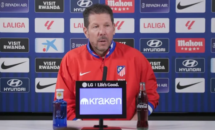 Simeone, breve sobre Griezmann, Lookman y el sorteo de Champions